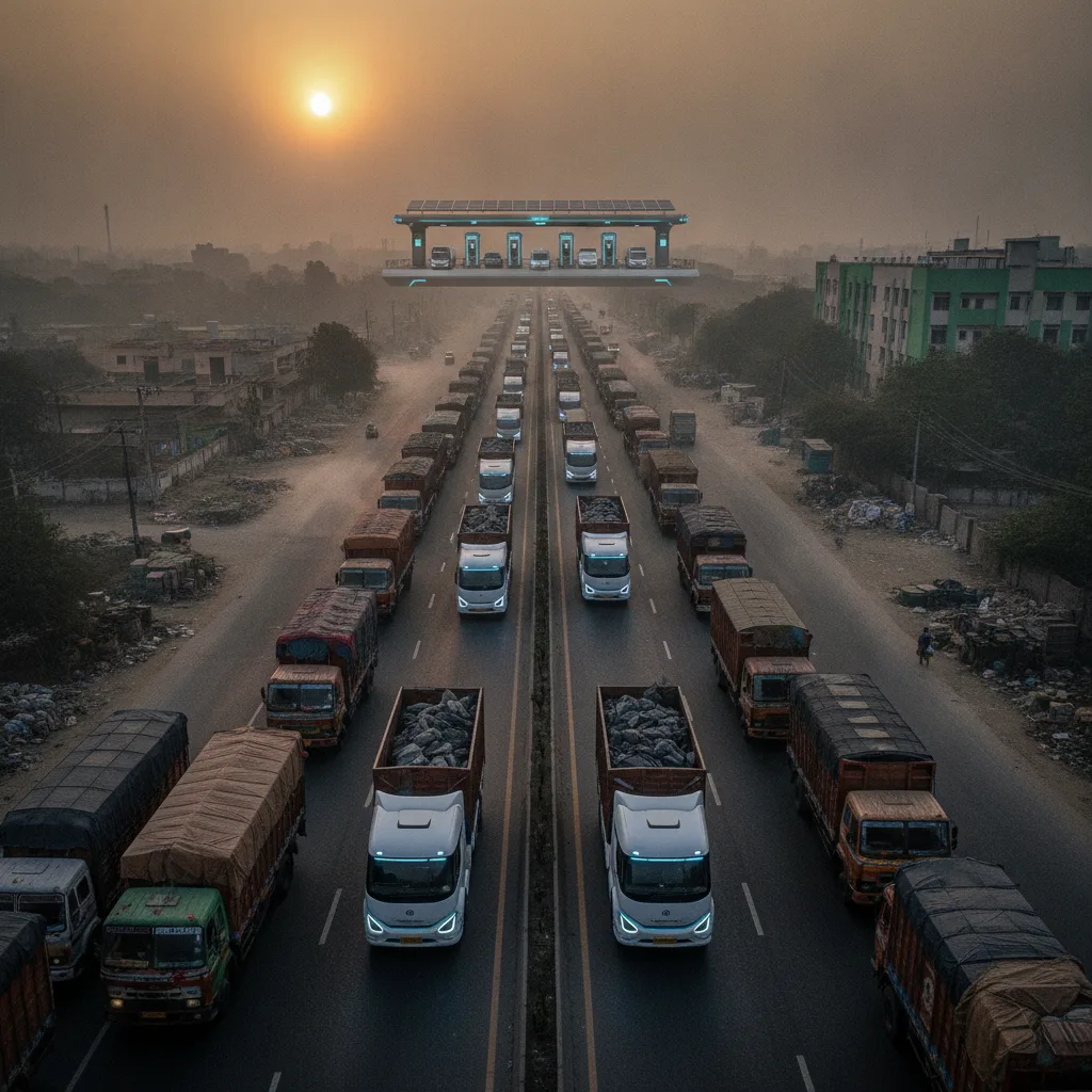 16,900 trucks enter Delhi daily, EV shift could cut 23% of transport emissions