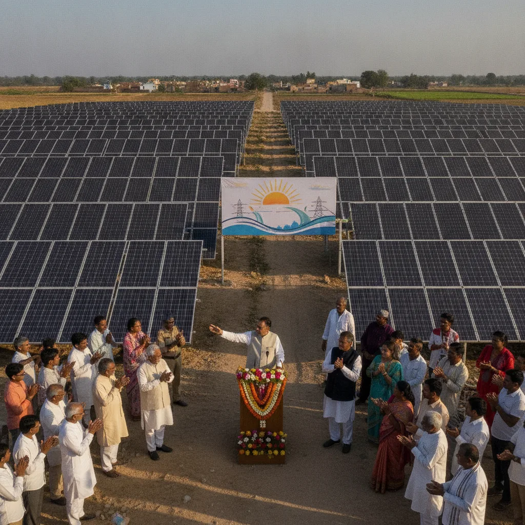 Union Minister Launches 950 MW Solar Projects Across Madhya Pradesh