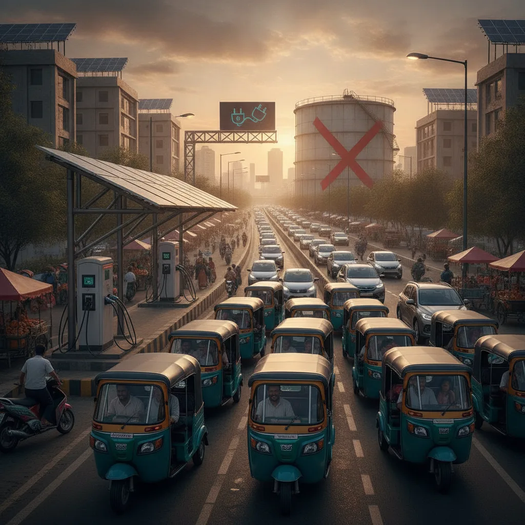 India pushes electric vehicles to slash oil import bill