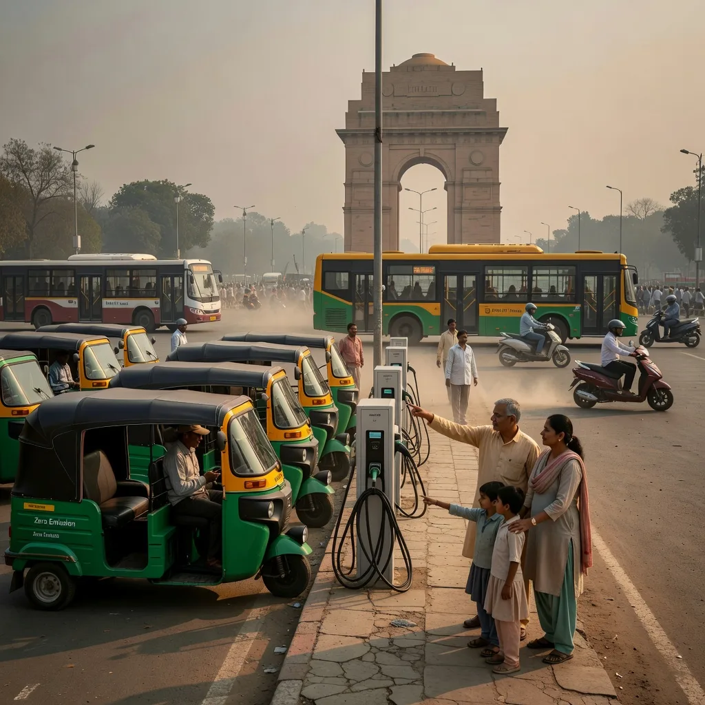 Delhi pushes hard EV push to slash smog, targets 2026