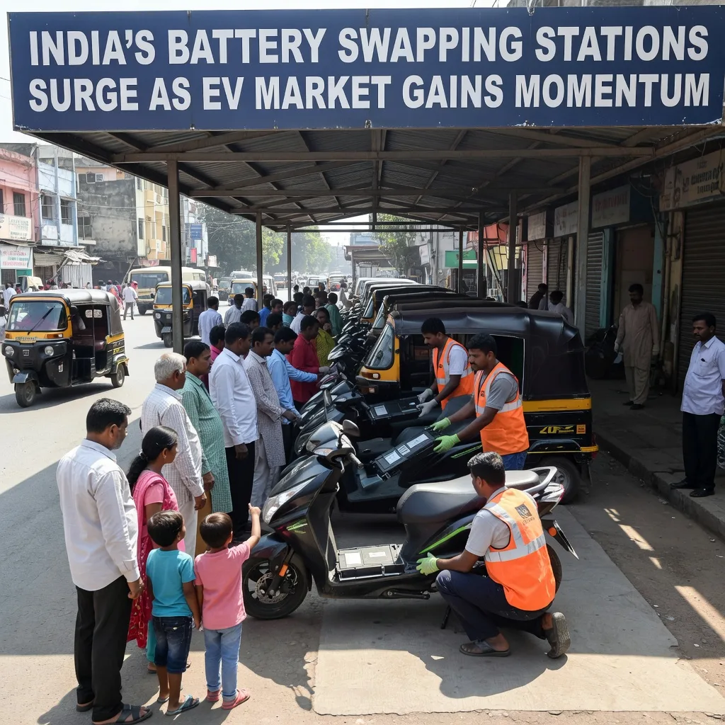 India’s Battery Swapping Stations Surge as EV Market Gains Momentum