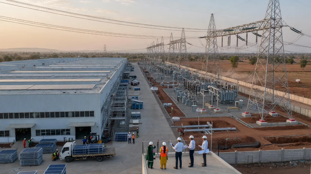 India’s $100 Billion Grid Bet Drives Solar Manufacturing Surge