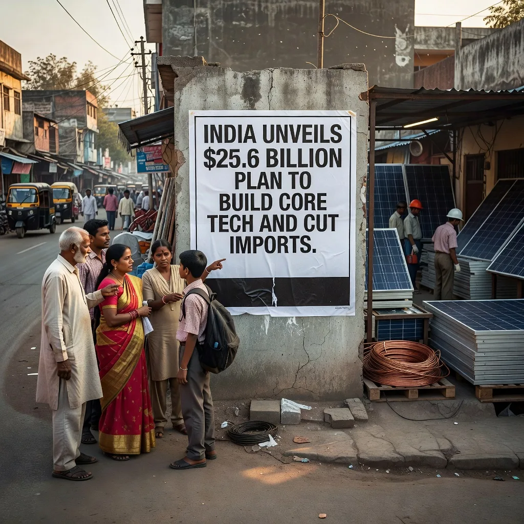 India Unveils $25.6 Billion Plan to Build Core Tech and Cut Imports