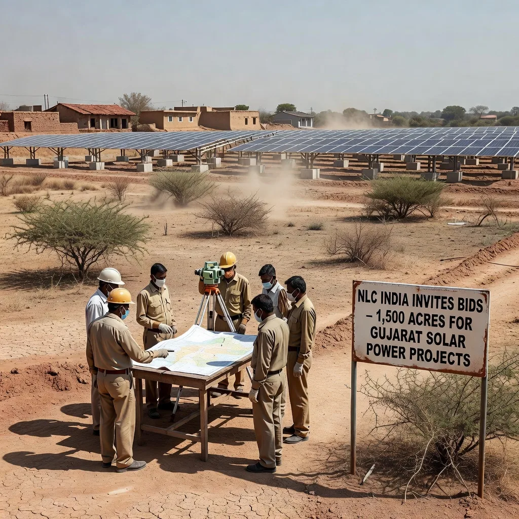 NLC India Invites Bids – 1,500 Acres for Gujarat Solar Power Projects
